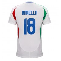 Taliansko Nicolo Barella #18 Vonkajší futbalový dres ME 2024 Krátky Rukáv